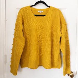 Madewell 100% Wool Cable Knit Sweater